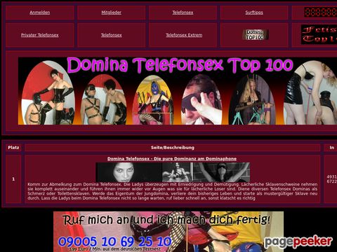 Details : Top100 Domina Telefonsex