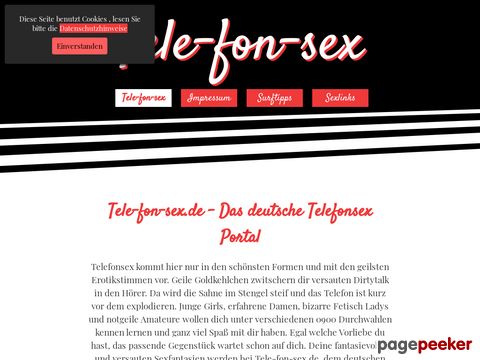 Das deutsche Telefonsex Portal