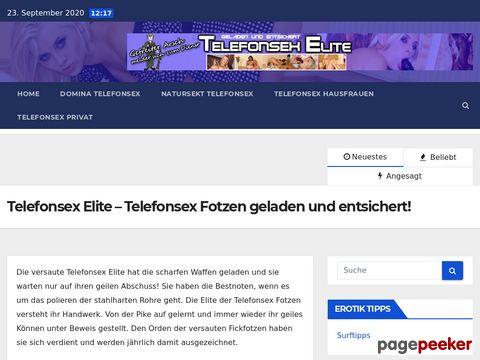 Details : Telefonsex mit der Elite der Telefonerotik Szene