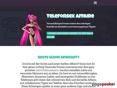 Telefonsex Affaire - Amateure am heißen Draht